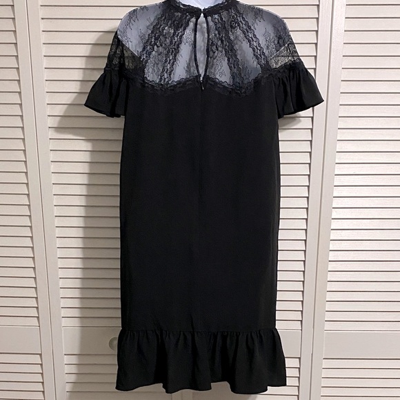 Tahari ASL Black Lace Yoke Dress - Picture 9 of 13